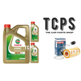 FOR VOLVO C70 2.4 DIESEL 2005+  BOSCH OIL FILTER & 6L CASTROL 0W30 OIL