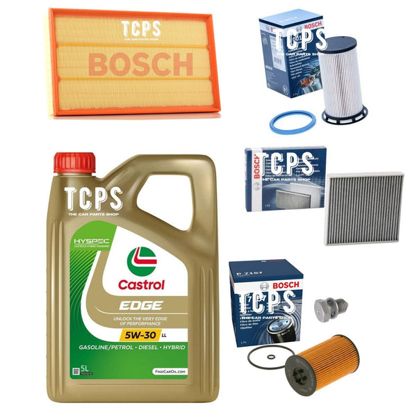 FOR VW TIGUAN 2.0 TDI AD1 2016+ FULL BOSCH SERVICE KIT WITH 5L CASTROL