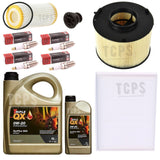 TO FIT AUDI 2.0 35 TFSI MHEV 16V MK5 FULL SERVICE KIT 6L 0W20 CHAMPION PLUGS