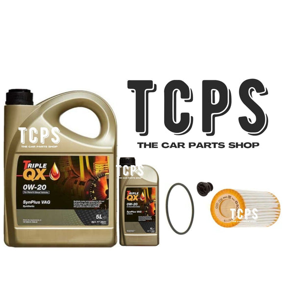 FITS AUDI A4 2.0 TFSI MHEV 2015+ BOSCH OIL FILTER WITH 6L TRIPLE QX ENGINE OIL