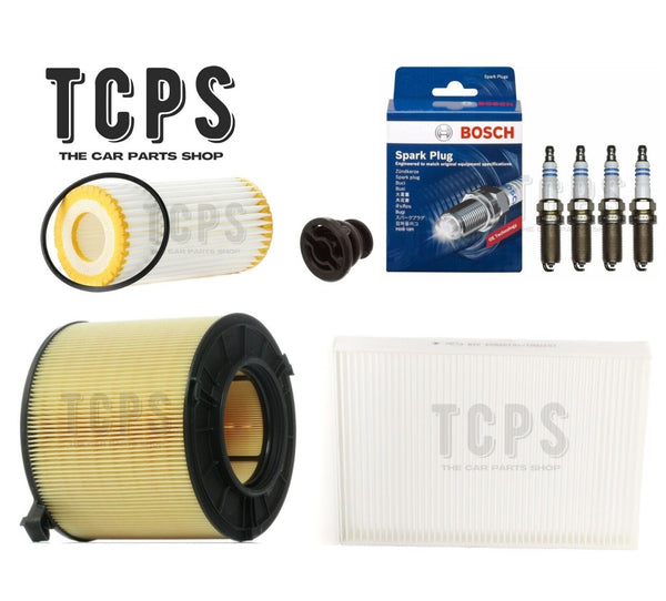 FOR AUDI A4 2.0 TFSI MHEV 2015+ COMPLETE REPLACEMENT FILTER KIT + SPARK PLUGS