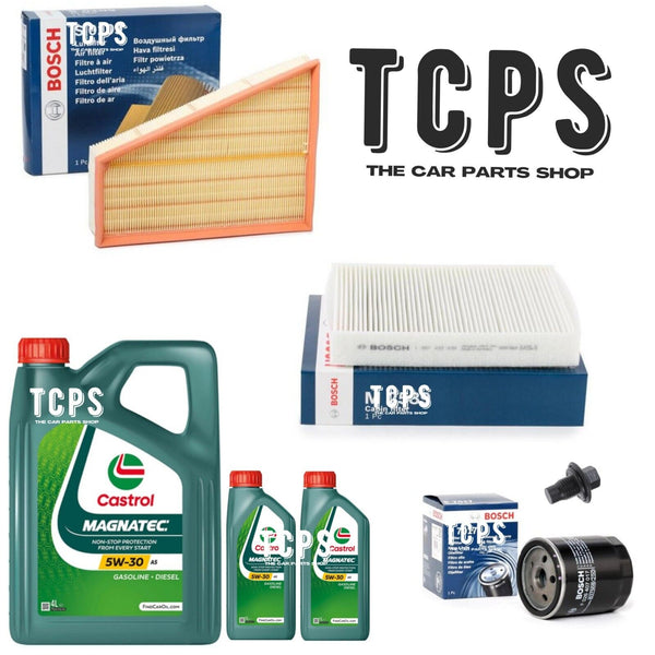 FITS FORD MONDEO MK4 1.8 TDCI 2007+ BOSCH OIL AIR CABIN FILTERS & 6L CASTROL OIL