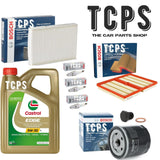 FOR VW UP 1.0 GTI TSI 2016+ FULL BOSCH FILTER SERVICE KIT WITH 5L CASTROL OIL