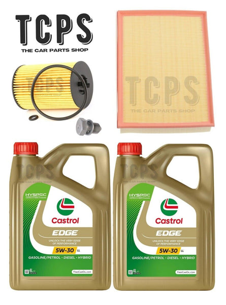 FOR VW TRANSPORTER 2.0 TDI T30 MK6 KIT INC 8L CASTROL OIL + OIL + AIR FILTERS