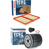 FOR VW UP 1.0 GTI TSI 2016+ BOSCH OIL AND AIR FILTER SERVICE PACK WITH SUMP PLUG