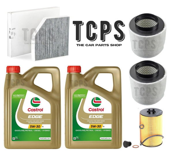 FOR AUDI S8 MK3 4L TFSI 32V KIT WITH 10L CASTROL OIL & OIL + AIR + CABIN FILTERS