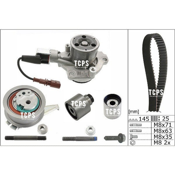 FOR VW TRANSPORTER 2.0 TDI T30 MK6 INA TIMING BELT KIT AND WATERPUMP