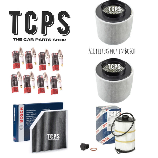 FITS AUDI A8 S8 4.0 TFSI 2012+ BOSCH SERVICE KIT WITH EIGHT CHAMPION SPARK PLUGS