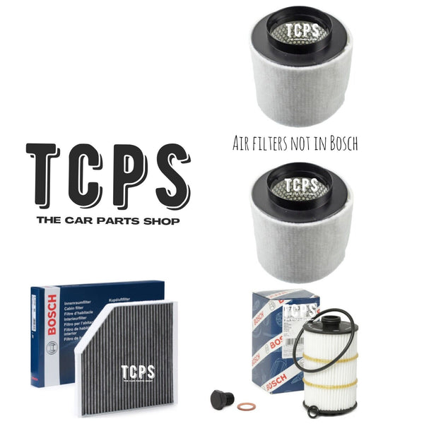 FITS AUDI A8 S8 4.0 TFSI 2012+ BOSCH SERVICE KIT WITH SUMP PLUG OIL AIR CABIN