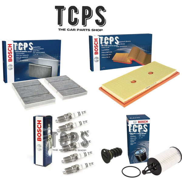 FOR MERCEDES S400 HYBRID 3.5 2013+ BOSCH FILTERS OIL AIR CABIN & SIX BOSCH PLUGS
