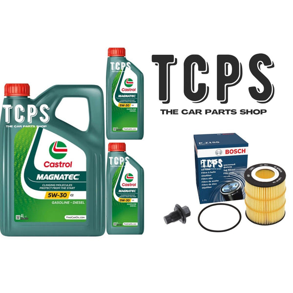 FOR RANGE ROVER SPORT SDV6 L494 3.0 TD 2013+ BOSCH OIL FILTER & 6L CASTROL OIL