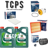 FITS TOYOTA HILUX 2.4 H2L 2015+ FULL BOSCH SERVICE KIT WITH 8L CASTROL 0W30 OIL