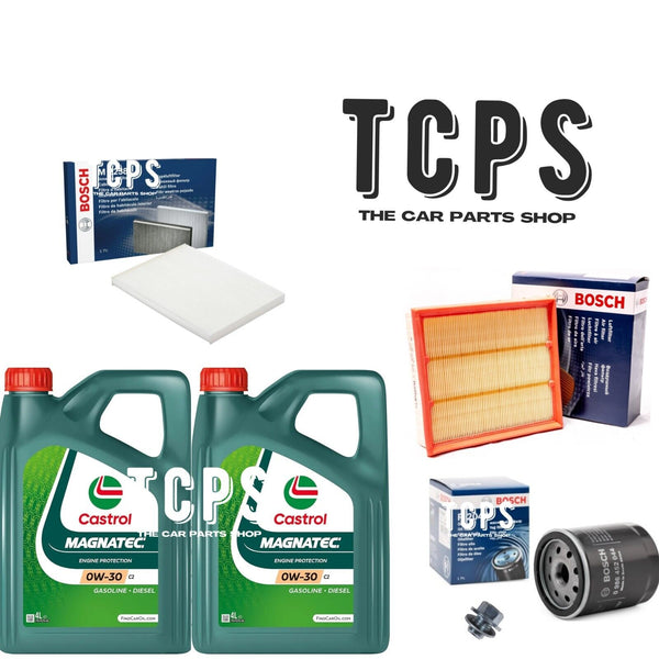 FITS TOYOTA HILUX 2.4 H2L 2015+ BOSCH OIL AIR CABIN FILTER & 8L CASTROL 0W30 OIL