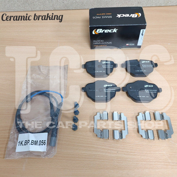 FITS BMW 5 SERIES ACTIVE HYBRID F10 OE REAR BRECK CERAMIC PADS & SENSOR