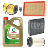 FOR SKODA SUPERB MK3 COMBI 2.0 TDI FULL FILTER KIT WITH 5L CASTROL OIL & SUMP PL