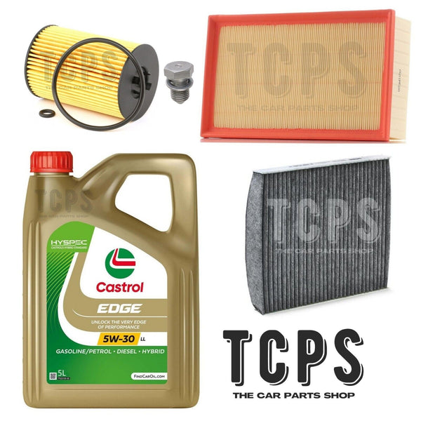 FOR SKODA SUPERB MK3 COMBI 2.0 TDI 5L CASTROL OIL + OIL + AIR + CABIN FILTERS