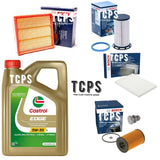 FOR SKODA SUPERB COMBI 2.0 TDI COMPLETE BOSCH SERVICE KIT WITH 5L CASTROL OIL