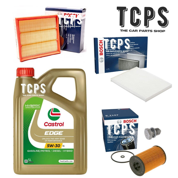 FOR SKODA SUPERB COMBI 2.0 TDI BOSCH OIL AIR CABIN FILTERS & 5L CASTROL OIL