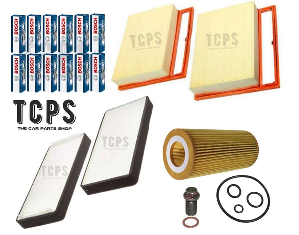 FITS MERCEDES S600 220 5.5 1998+ COMPLETE REPLACEMENT FILTER KIT & SPARK PLUGS