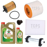 FOR AUDI A6 MK4 2L TDI MHEV FULL SERVICE KIT WITH 6L CASTROL OIL & ALL FILTERS