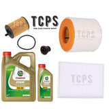 FOR AUDI A6 MK4 2L TDI MHEV KIT INC 6L CASTROL OIL & OIL & AIR & CABIN FILTERS