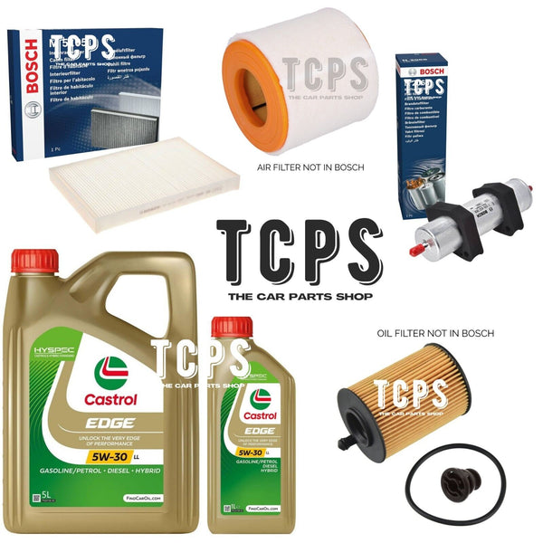 FOR AUDI A6 4A2 2.0 TDI MHEV 2018+ BOSCH FILTER SERVICE KIT WITH 6L CASTROL OIL