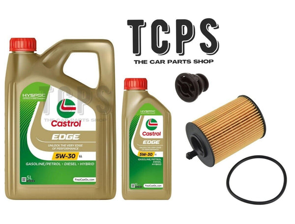 FOR AUDI A6 MK4 2L TDI MHEV REPLACEMENT 6L CASTROL OIL WITH OIL FILTER & SUMP PL