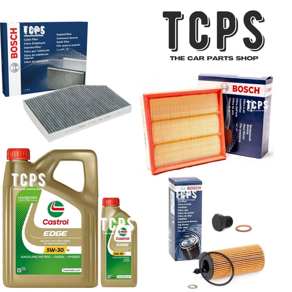 FOR BMW 420i G22 2.0 2020+ BOSCH AIR OIL CABIN FILTERS & 6L CASTROL OIL