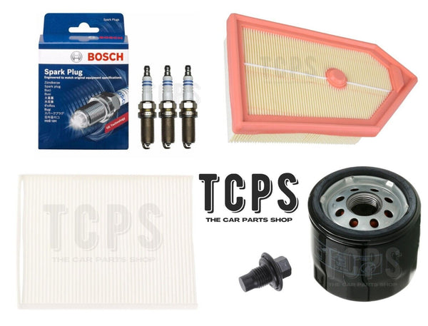 FOR FORD FIESTA MK8 1.0 MHEV FULL REPLACEMENT FILTER KIT WITH SPARK PLUGS & SUMP
