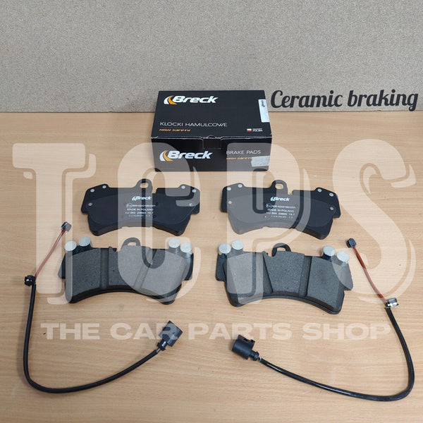FOR PORSCHE CAYENNE TURBO 4.5 BRECK CERAMIC FRONT PADS WITH TWO SENSORS