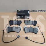FOR VW TOUAREG 4.2 V8 FSI 2006-2010 BRECK CERAMIC FRONT PADS WITH 2 SENSORS