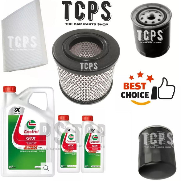 FITS ISUZU RODEO TFS 3.0 TD 2002+ FULL SERVICE KIT & 7L CASTROL GTX 15W40 OIL