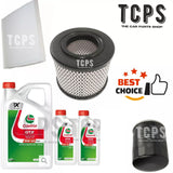 FITS ISUZU RODEO TFS 3.0 TD 2002+ OIL AIR FILTERS  & 7L CASTROL GTX 15W40 OIL