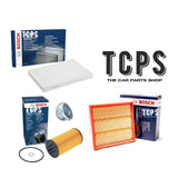 FOR AUDI S4 8E5 4.2 2003+ BOSCH OIL AIR CABIN FILTERS SERVICE KIT WITH SUMP PLUG