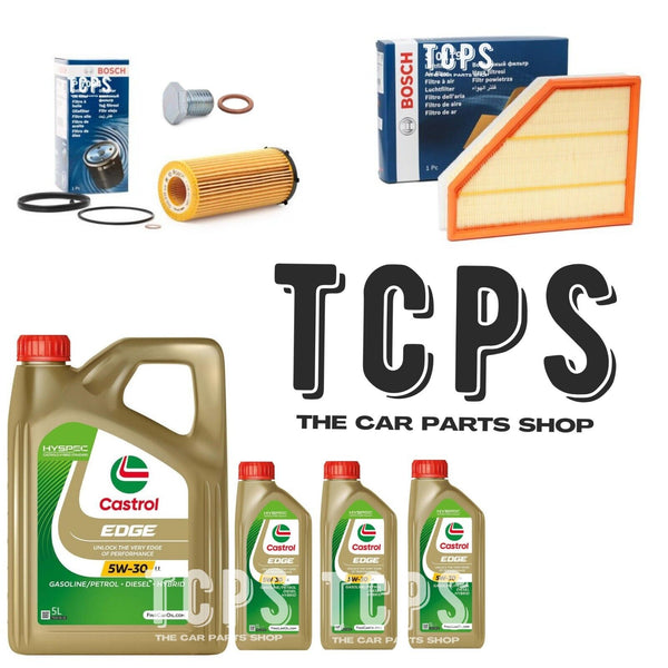 FITS BMW 330d  E92 3.0 2006+ BOSCH OIL FILTER AIR FILTER & 8L CASTROL MOTOR OIL
