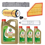FOR BMW 330D E92 3.0 FULL SERVICE KIT WITH 8L CASTROL OIL & ALL FILTERS & SUMP P