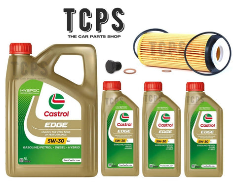 FOR BMW 330D E92 3.0 REPLACEMENT 8L CASTROL OIL WITH OIL FILTER + SUMP PLUG