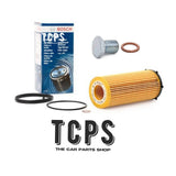 FITS BMW 330d  E92 3.0 2006+ REPLACEMENT BOSCH OIL FILTER WITH SUMP PLUG