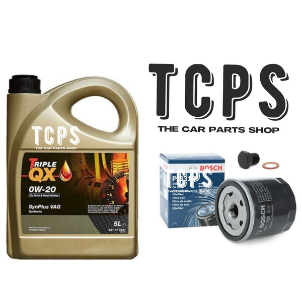 FOR SEAT LEON MK4 1.4 TSI PHEV OIL CHANGE KIT BOSCH FILTER & 5L 0W30 MOTOR OIL