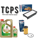 FOR KIA RIO MK2 1.5 TDI 2005-10 BOSCH OIL AND AIR FILTERS & 6L CASTROL OIL