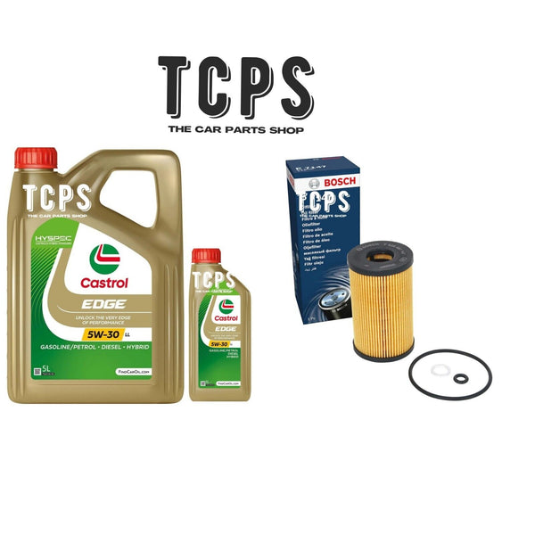 FOR KIA RIO MK2 1.5 TDI 2005-10 OIL CHANGE KIT BOSCH FILTER & 6L CASTROL OIL