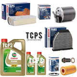 FITS MERCEDES CLS250 2.2 CDI 2010-17 BOSCH SERVICE KIT & 7L CASTROL MOTOR OIL