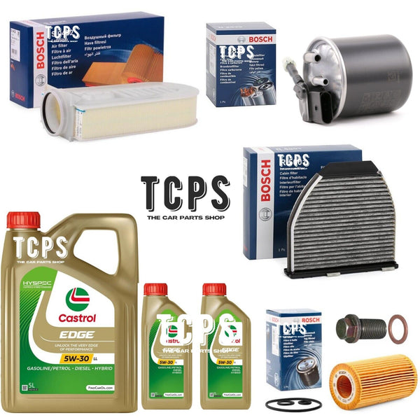 FITS MERCEDES CLS250 2.2 CDI 2010-17 BOSCH SERVICE KIT & 7L CASTROL MOTOR OIL