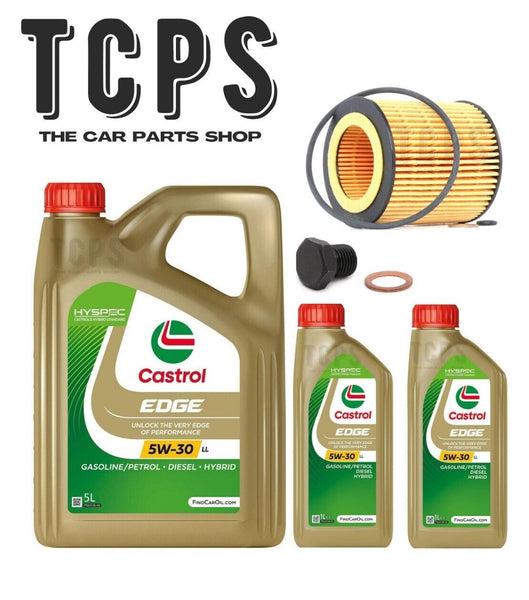 FOR BMW M135i F20 2012-15 REPLACEMENT 7L CASTROL OIL +  OIL FILTER + SUMP PLUG