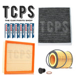 FOR BMW M135i F20 2012-15 REPLACEMENT FILTER KIT WITH SPARK PLUGS & SUMP PLUG