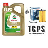 FITS VAUXHALL ASTRA MK6 1.4 PETROL BOSCH OIL FILTER SUMP PLUG & 5L CASTROL OIL