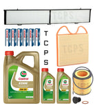 FOR BMW 335i 3.0 E92 FULL SERVICE KIT 7L CASTROL OIL & ALL FILTERS & SPARK PLUGS