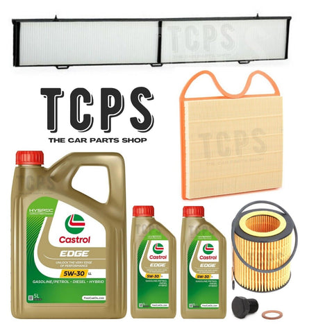 FOR BMW 335i 3.0 E92 SERVICE KIT INC 7L CASTROL OIL & OIL & AIR & CABIN FILTERS