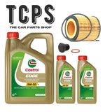 FOR BMW 335i 3.0 E92 REPLACEMENT 7L CASTROL 5W30 OIL  WITH OIL + SUMP PLUG
