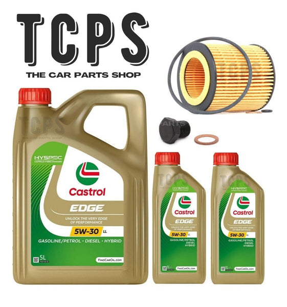 FOR BMW 335i 3.0 E92 REPLACEMENT 7L CASTROL 5W30 OIL  WITH OIL + SUMP PLUG